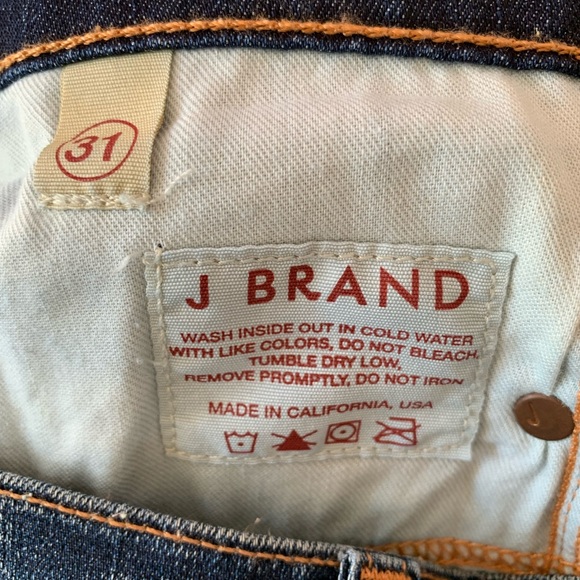 EUC J Brand Mid-Rise Flare Leg Blue Jeans Size 31 - Picture 6 of 8